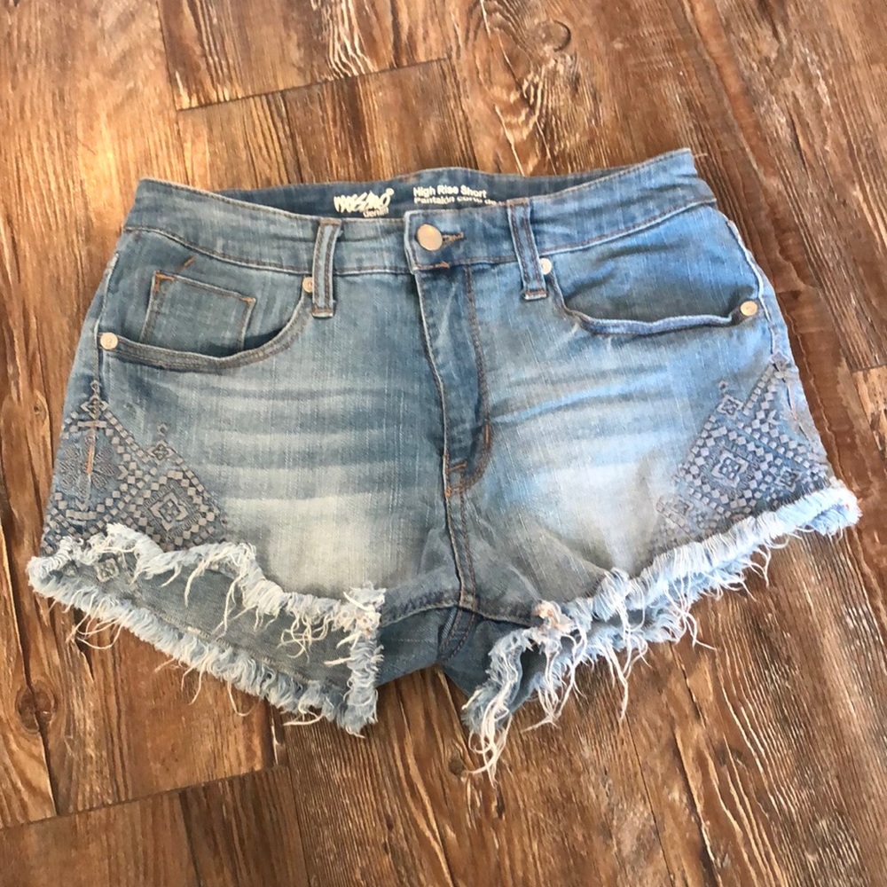 High Rise Jean Shorts